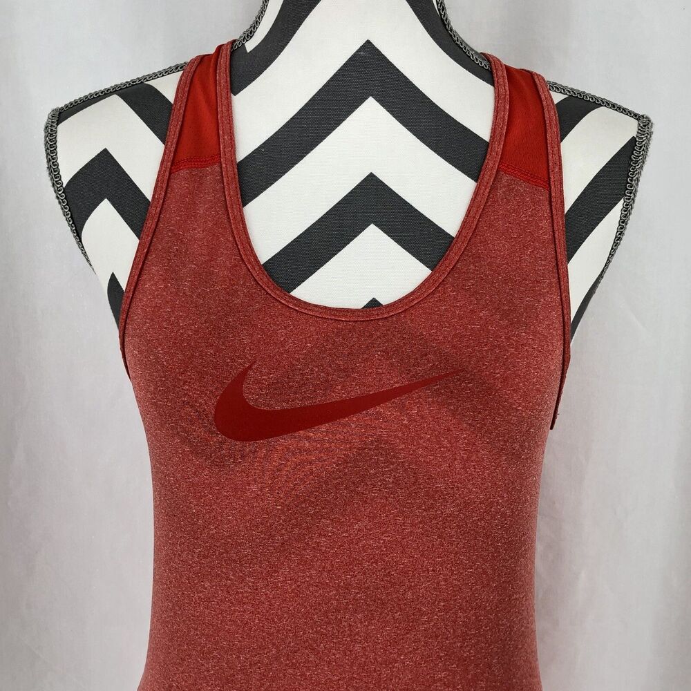 Nike Pro Cool Racerback Training Tank Red Orange 725489-696 Medium